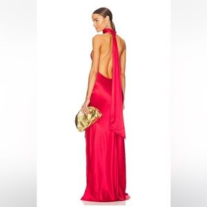 SAU LEE Penelope Gown in Red, Size 2
